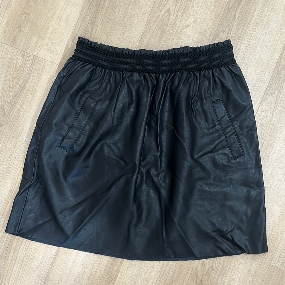 Black Leather Skirt
